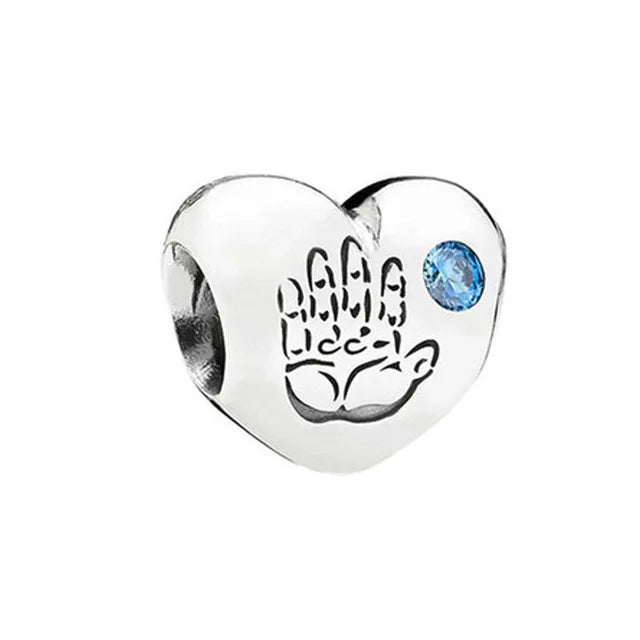 DISNEY Imitation Sterling Silver Metal-Gold-Plated Enamel Clear White Zircon Stones Beads Fine Imitation Fits Pandora Bracelets Charms-Pendants/Colors-Silver/Gold/Clear/Multicolor/Animal