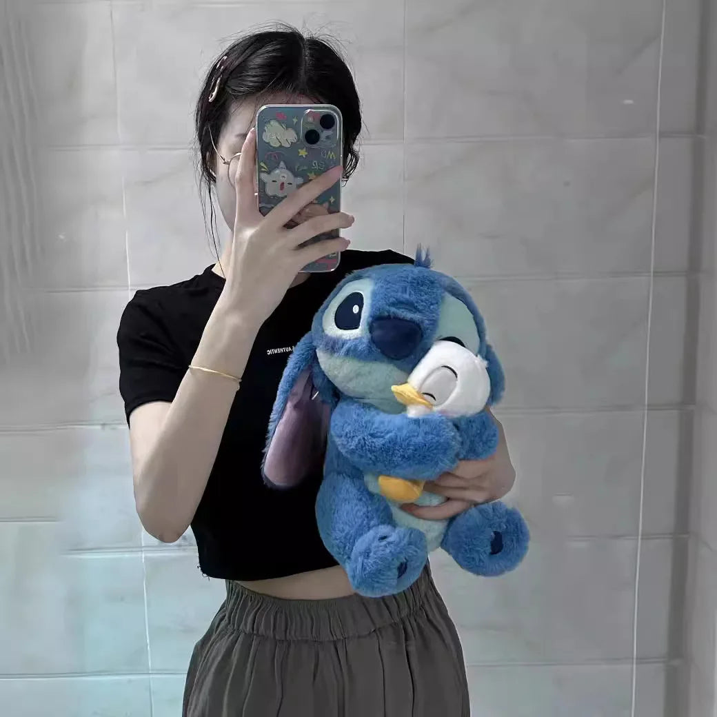 AOGER Teens-Adults Disney's Movie-TV Cute Cartoon Blue Stitch Shaped Soft Cotton Stuffed Animal Toys/Ages: 13-18 Years Old Adults
