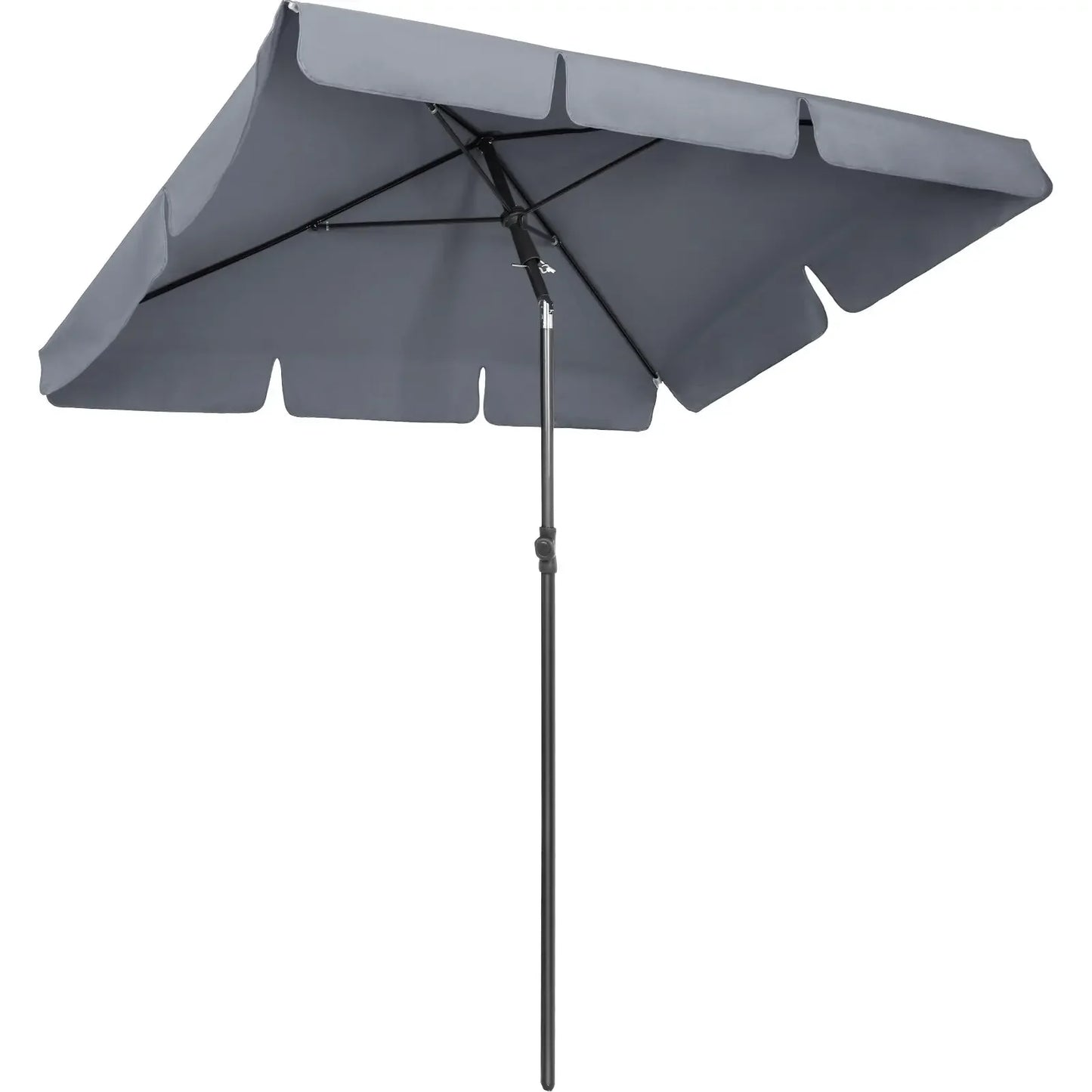 No-EN-Name-Null Adjustable Height Foldable Patio Waterproof Creamy White Beige-Gray Rectangular Shaped Cool UV-Rain Protection Copper-Zinc Alloy Pole Polyester Fabric Cover Canopy Outdoor Umbrellas