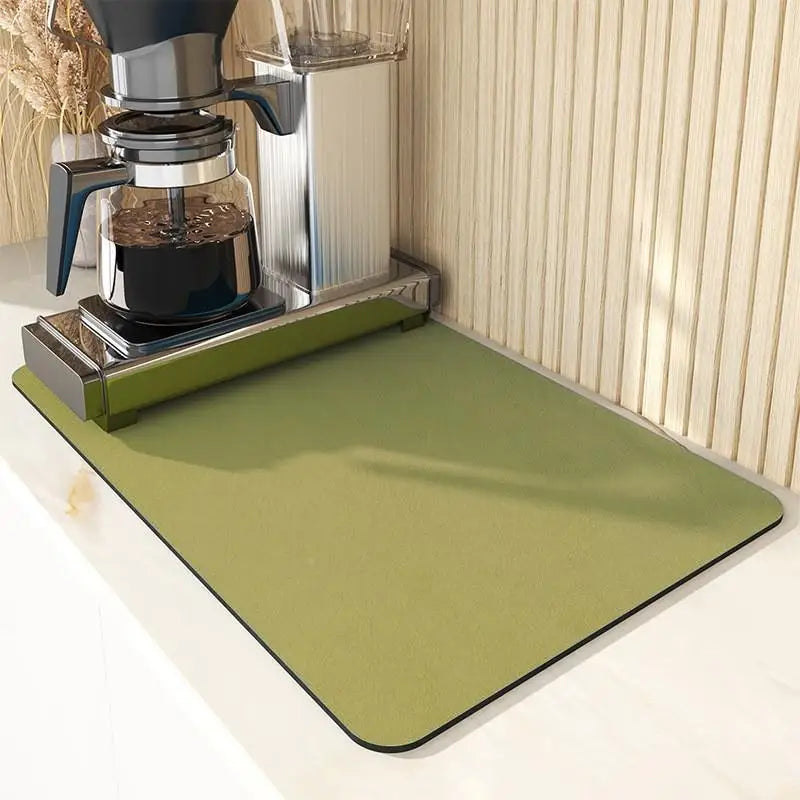 VIKAMA Anti-Slip Waterproof Kitchen Geometric Dish Drainage Mat