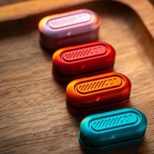 Metal Mini Pod Fidget Haptic Slider Magnetic EDC Fidget Toys/Ages: 14-18+Years Old/Colors-Pink/Red/Green/Blue