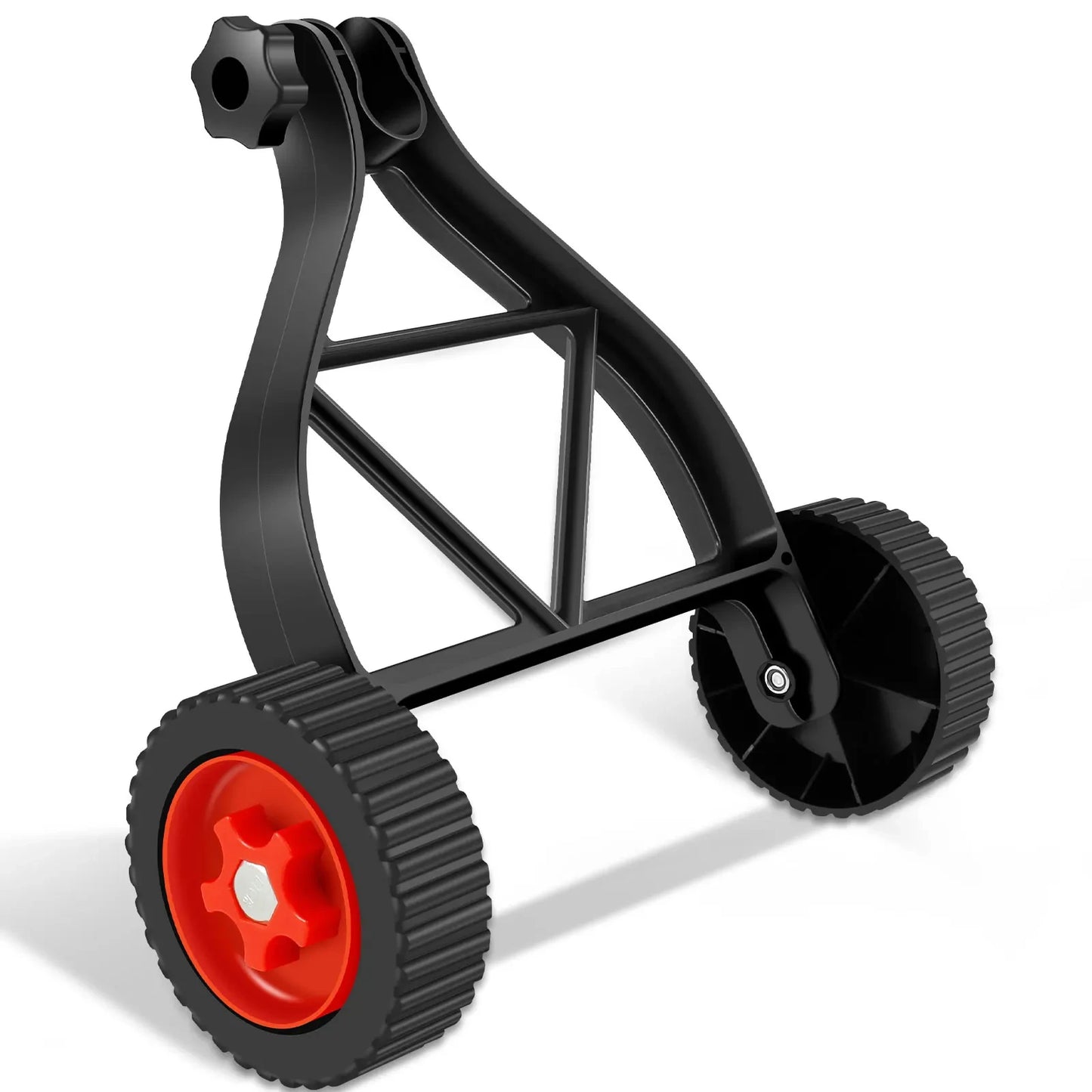 TOORISE Adjustable Height Weed-Grass Trimmers Black-Red Plastic Rollers Metal Support Wheels Weed Trimmer Accessories