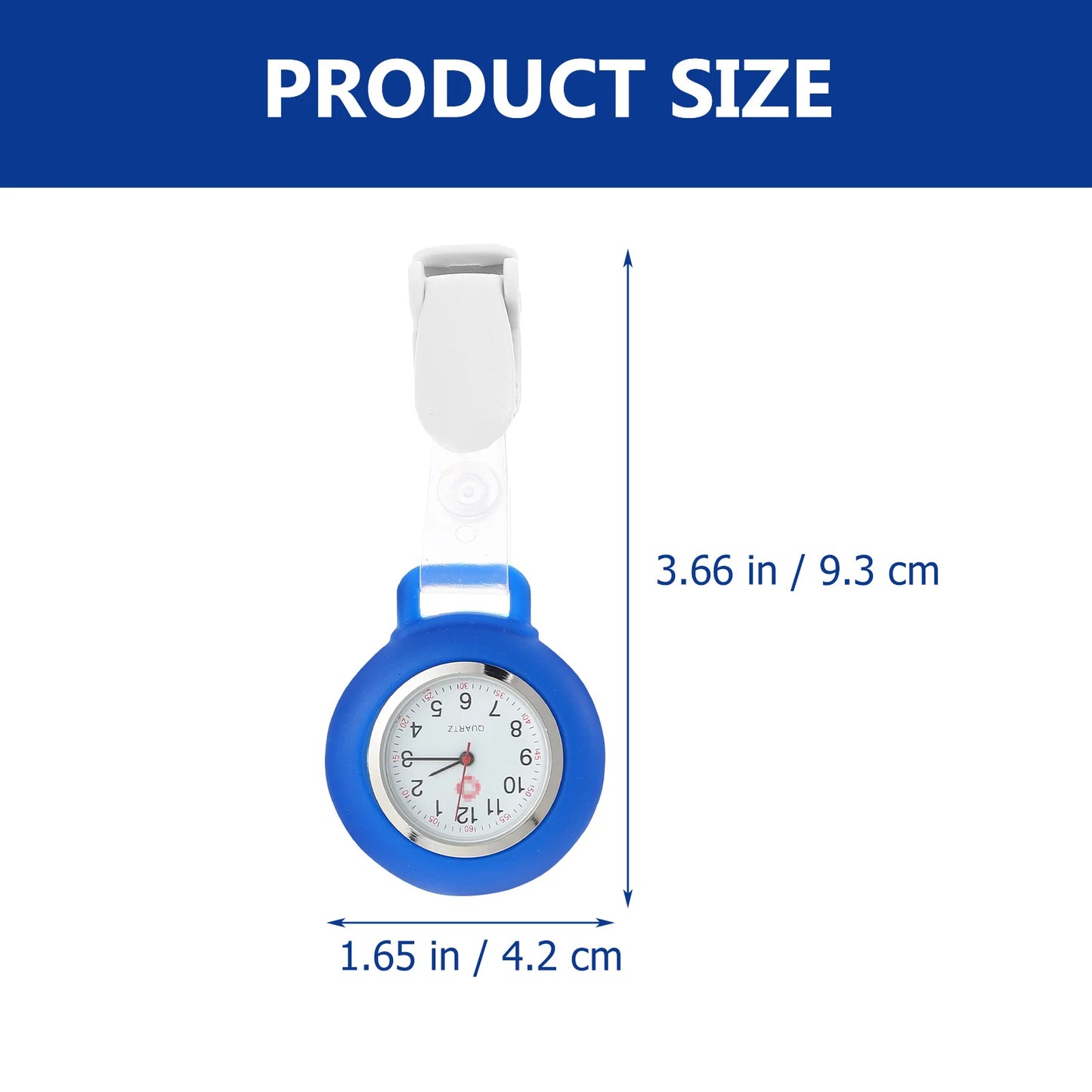 No-EN-Name-Null Adult Women Waterproof Nurses-Doctors White Face Black Numbers Purple Silicone Covered Metal Alloy Glass Face Touch Screen Digital-Analog Display Clip-On Fob Pocket Watches/Colors-Purple/White/Dark Blue