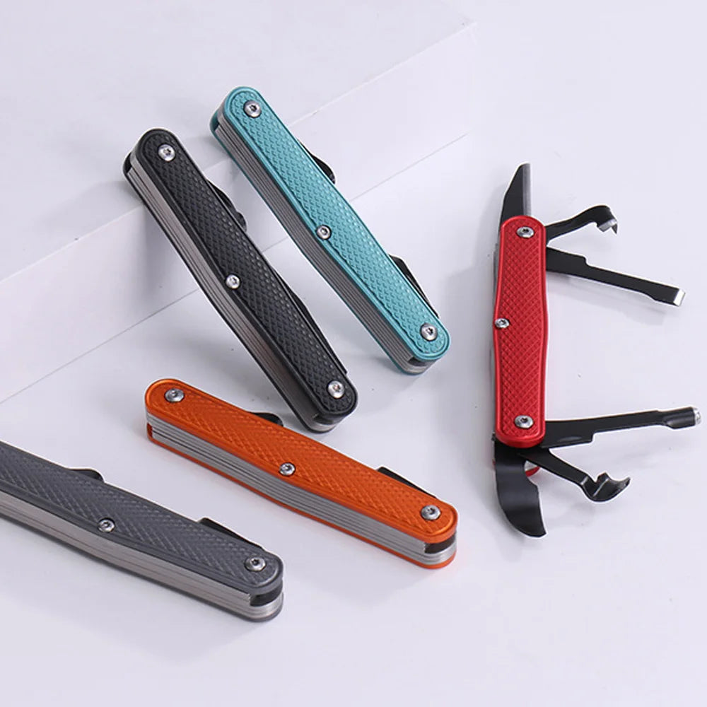 CHGLMPOSS Multicolor Body Rounded Corners Long Rectangle Built-In Right Handed Six Wood Carving Edges Foldable Whittling Cutter Aluminum Carbon Steel Blades Wood Cutting Tools Knives/Colors-Red/Black/Orange/Green/Silver/Multicolor
