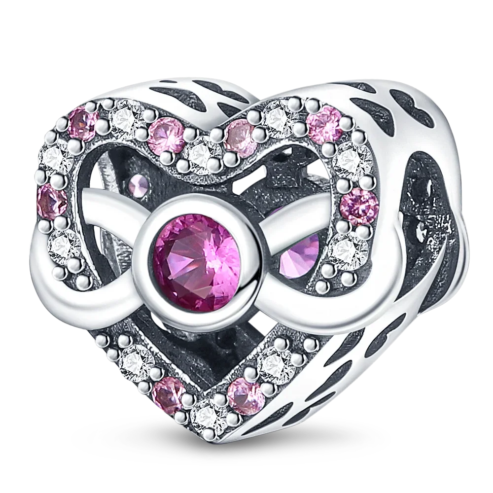 No-EN-Name-Null Women Sterling Silver Enamel Rainbow-Hot Air Balloon Design Fine Imitation Zircon Stone Glass Nuggets Beads Shaped Charms-Pendants/ Colors-Rainbow/Multicolor/Silver/Pink/Animal/Floral
