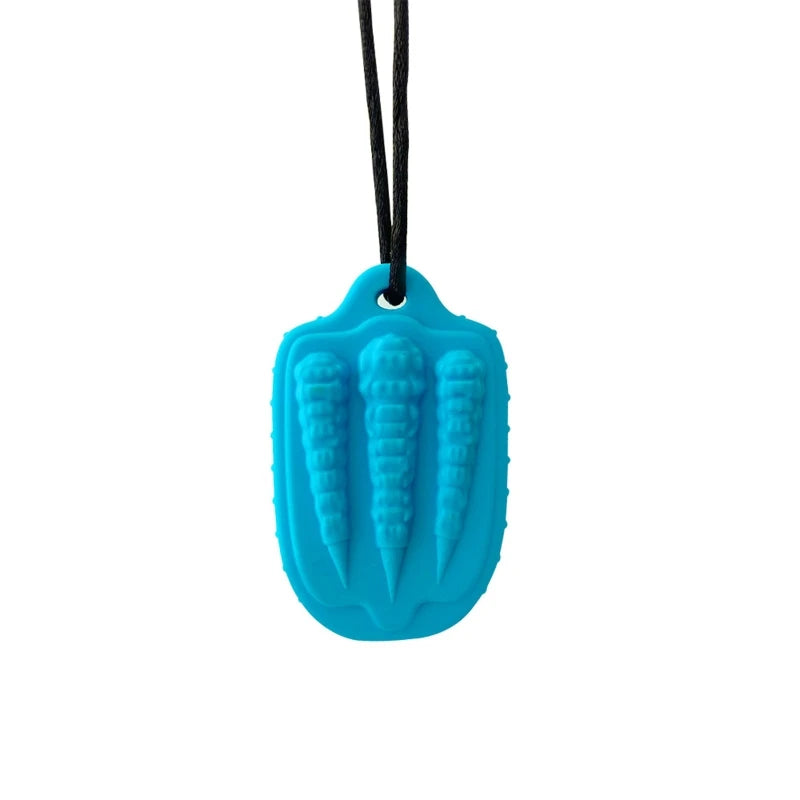 Baby Silicone Teether Necklaces/Ages: 1-2 Years Old/Colors-Yellow/Black/Red/Multicolor/Blue/Green/Pink