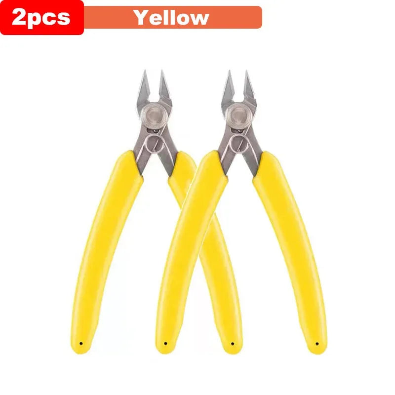 Universal Stainless Steel Pliers DIY Electronic Diagonal Side Cutting Nippers Wire Cable Cutter 3D Printer Parts Hand Tools