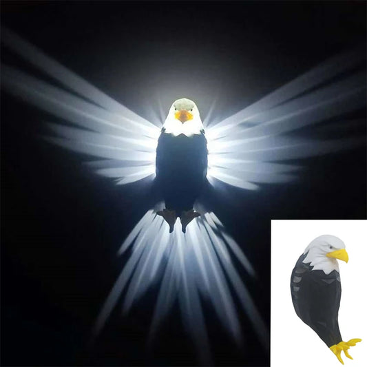 3D LED Warm White Printed Artistic Eagle Shape Projector Atmosphere Wall Lights