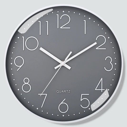 8 Inch Quartz Wall Clock Simple Mute Clock Hole-free Cubic Digital Wall Clock Home Decoration Living Room Bedroom Decoration