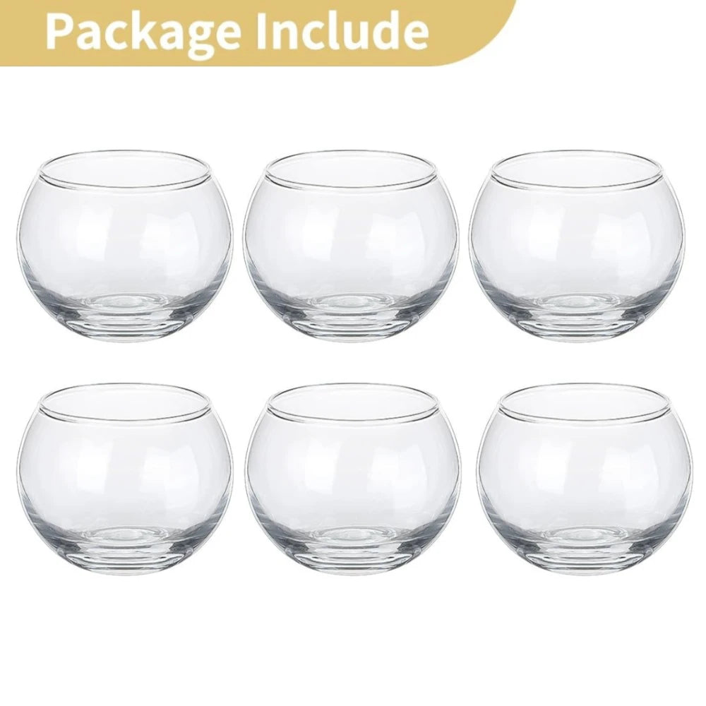 No-EN-Name-Null 6-12 PCS Silver Metallic Finish Speckled Gold Mercury Glass Assorted Votive Small Round Ball Tealight Candle Holders/Colors-Silver/Green/Gold/Blue/Clear/Purple