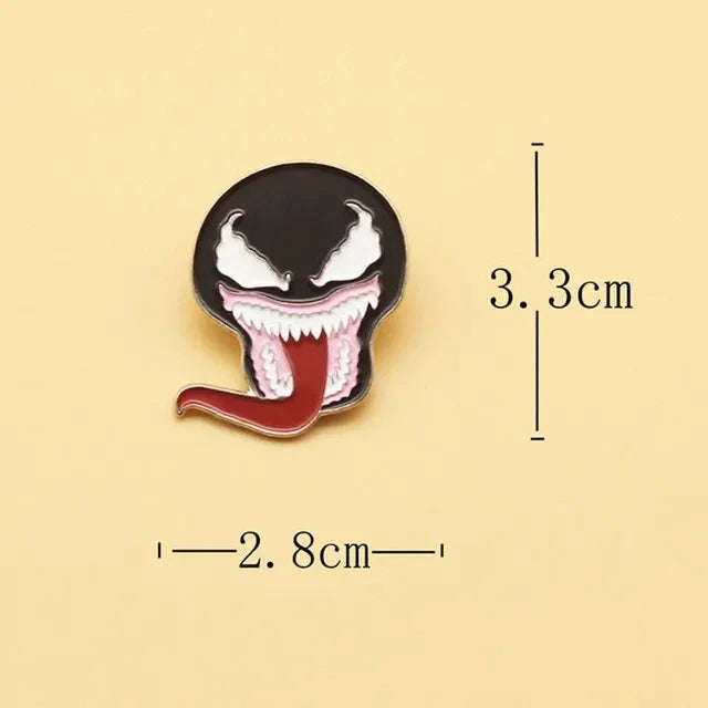POTDEMIEL Marvel US TV-Movies Series Enamel Multicolor Cartoon Anime LOVERS Metal Alloy Imitation Brooches-Lapel Pins/Colors-Red/Yellow/Orange/Purple/Gold/White/Multicolor/Geometric/Animals