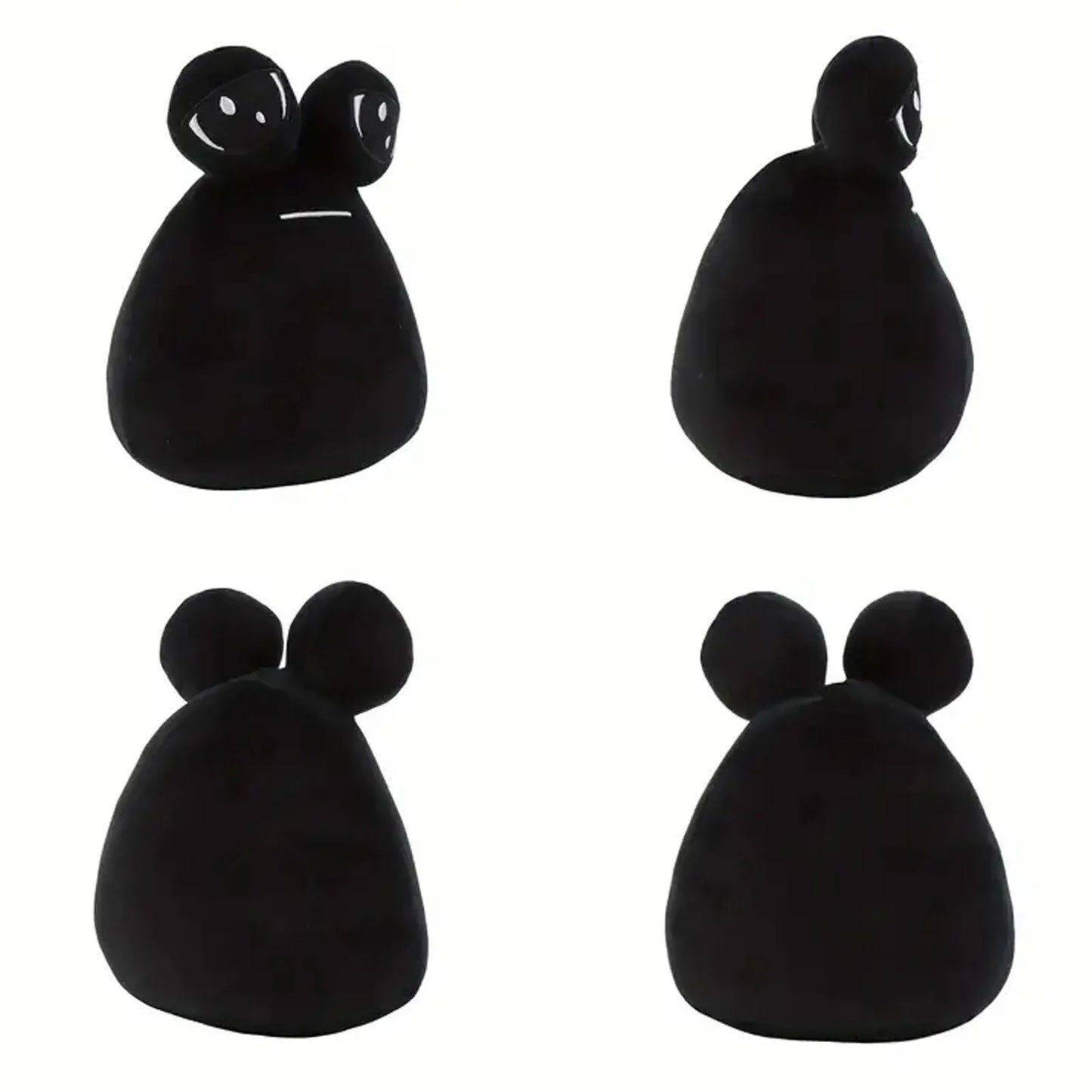 BOOKFONG Babies-Kids Brown Teardrop Shaped My Pet Alien Animal Soft Plush Synthetic Plastic Polyester Fabric Pou Cotton Stuffed Animal Toys/Ages: Newborn-12 Years Old/Colors-Black/Brown/White/Beige/Animal