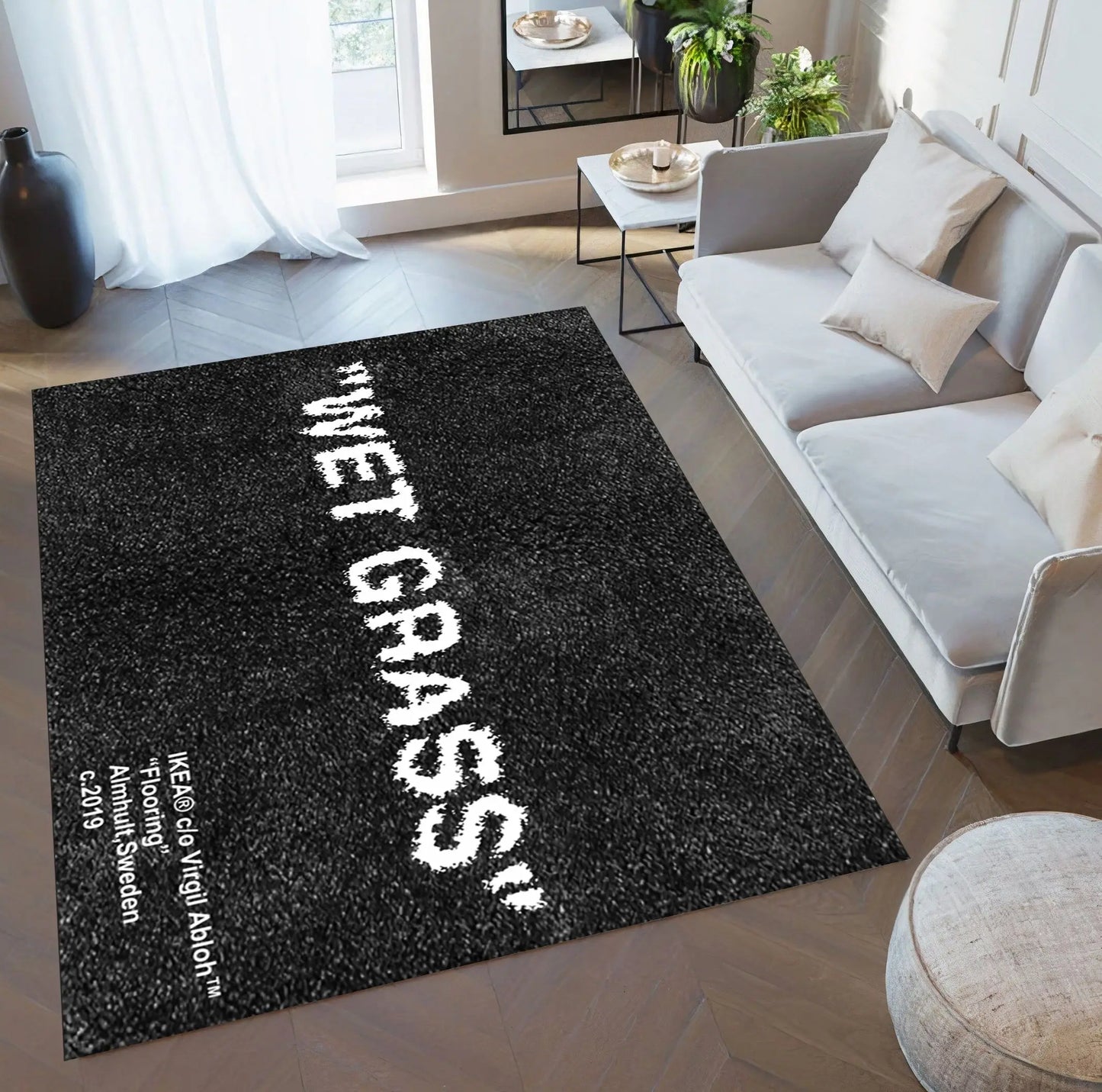 Indoor/Outdoor 100% Polyester Keep Off Area Rugs/Colors-Plaid/Green/Black/Red/White/Multicolor