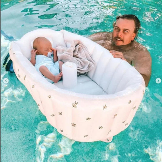Newborn Babies-Preschooler Foldable PVC Soft Inflatable Bathtubs/Ages: Newborn 0-3 Years Old/ Colors-Animals/Khaki Bear/Rabbit/Love Bear/Olive/Little Bear Head/Tiger