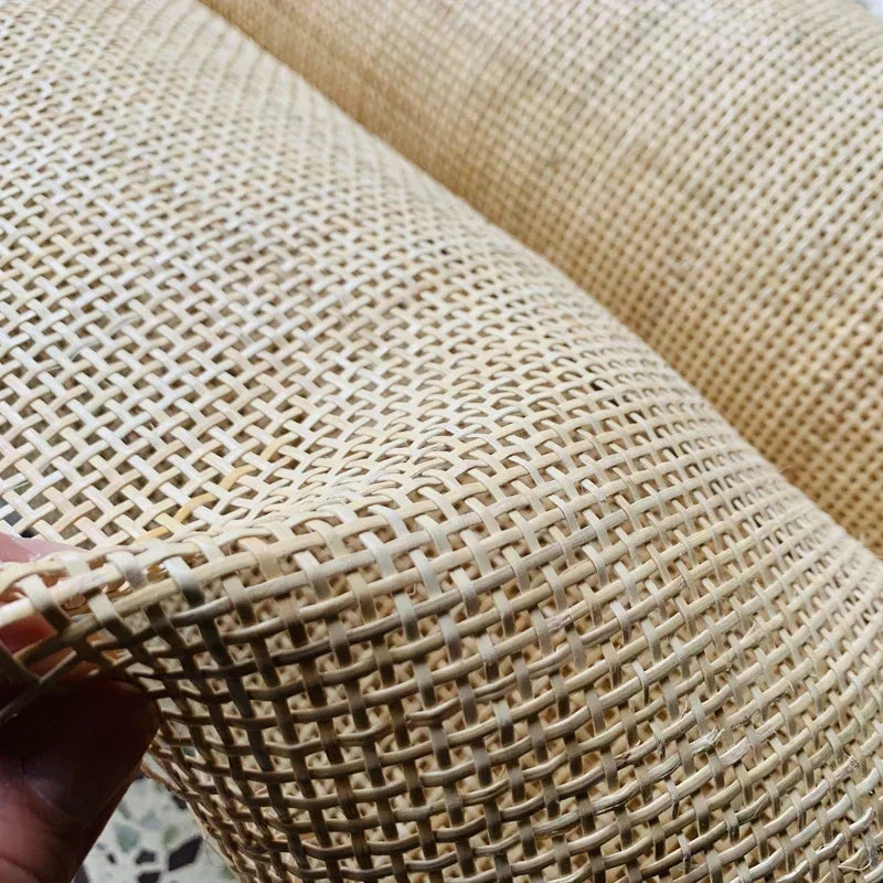 MOYU Natural Indonesian Brown-Beige Rattan Wood Rectangle Shaped Fabric Material Chair Accessories /Colors-Beige, Brown