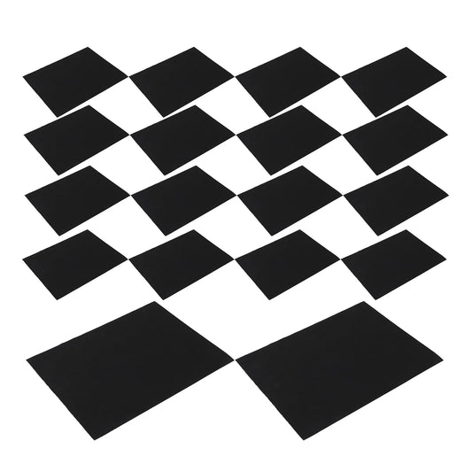 50PCS Set New Black Plastic Non-Woven Fabric Anti-Slip Universal Fit Car Interior Floor Mats