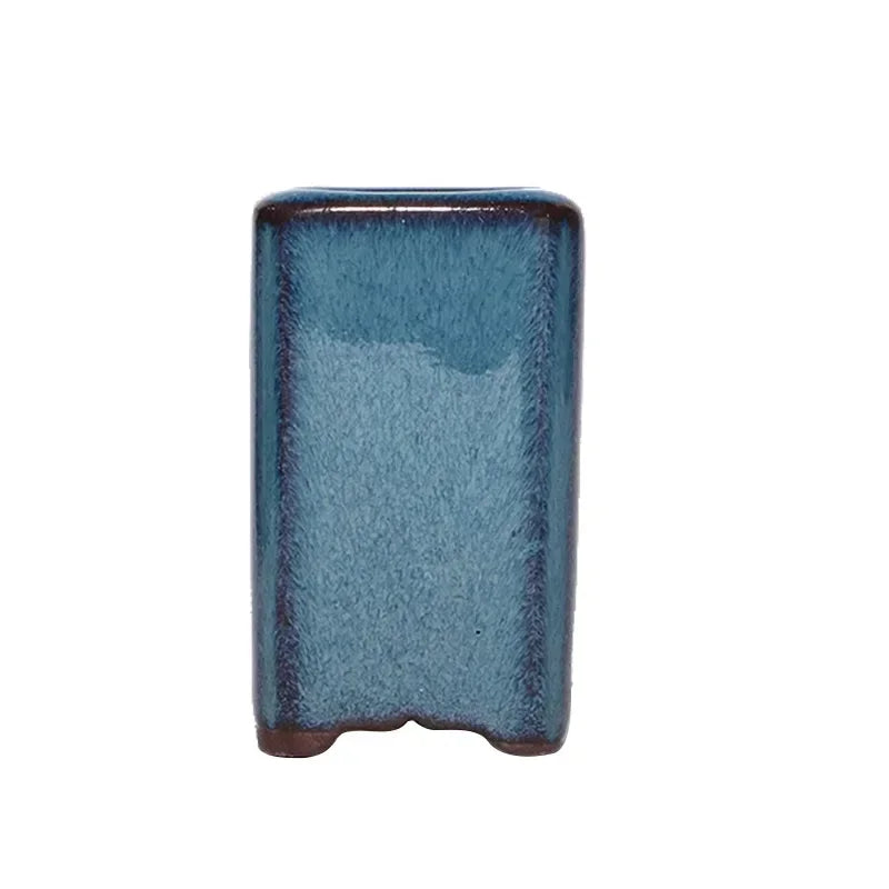 No-EN-Name-Null Indoor Mini Handmade Glazed Blue-Brown-Purple Ceramic-Purple Clay Succulent Multi-Shaped Thumb Flower Pots