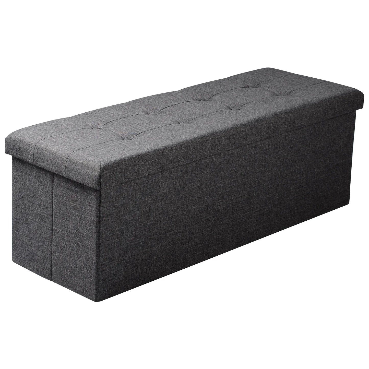 WOLTU Modern MDF Fiberboard Frame Rectangle Shaped Soft Comfortable Linen-Velvet Fabric Cushioned Top Bench-Seat-Storage Chest-Ottomans/Colors-Gray/Brown/Black/Beige/Pink/Weight Max :300 LBS