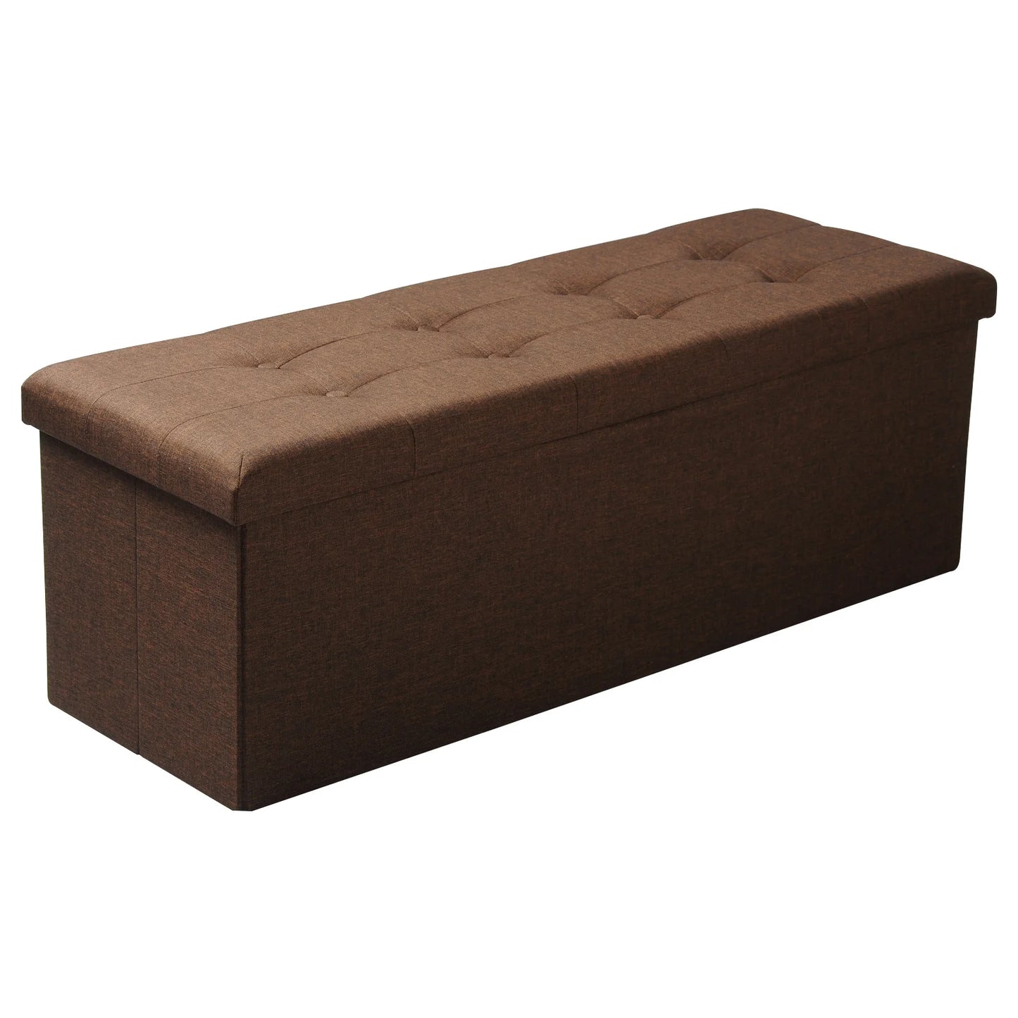 WOLTU Modern MDF Fiberboard Frame Rectangle Shaped Soft Comfortable Linen-Velvet Fabric Cushioned Top Bench-Seat-Storage Chest-Ottomans/Colors-Gray/Brown/Black/Beige/Pink/Weight Max :300 LBS